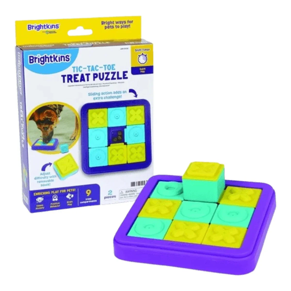Brightkins Łamigłówka Gra TIC-TAC-TOE – packshot produktu na białym tle
