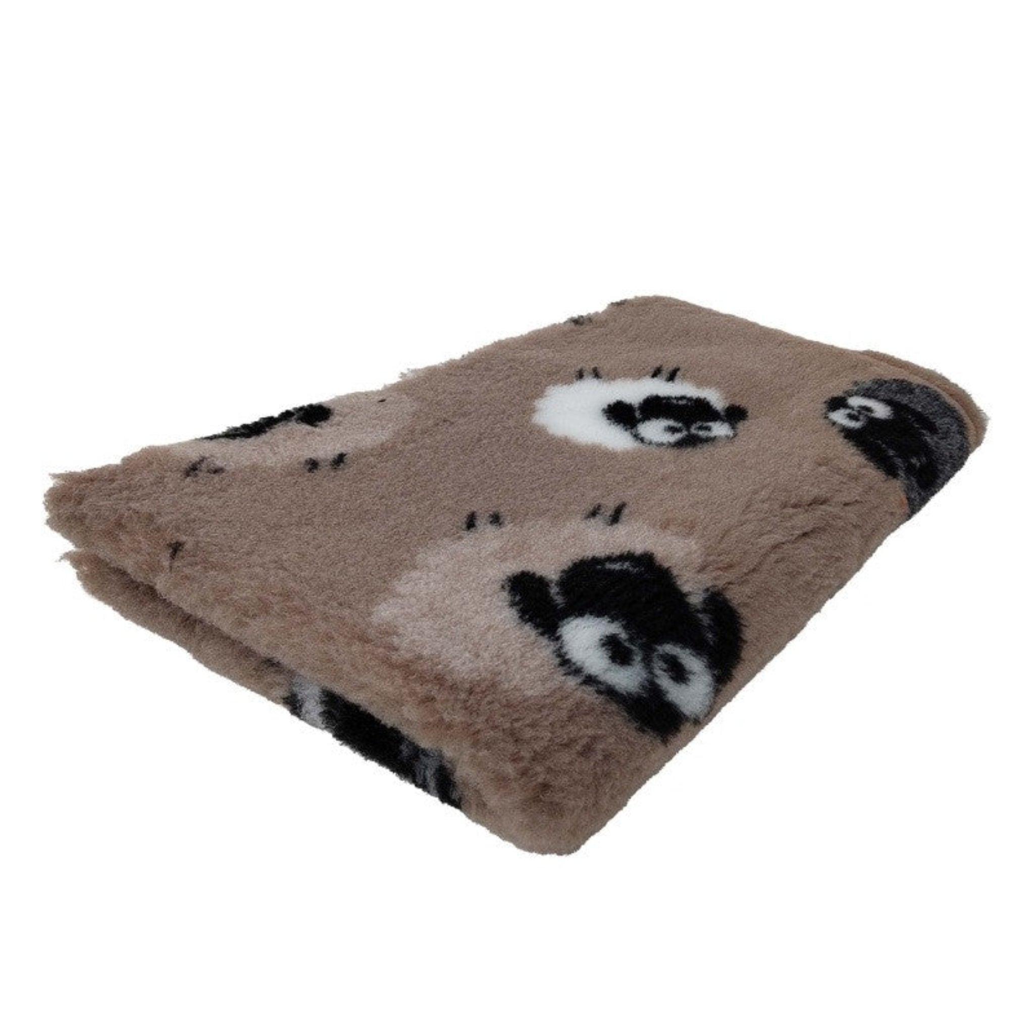 BUBA Legowisko antypoślizgowe DRY BED 28mm beżowy w owce 75x50