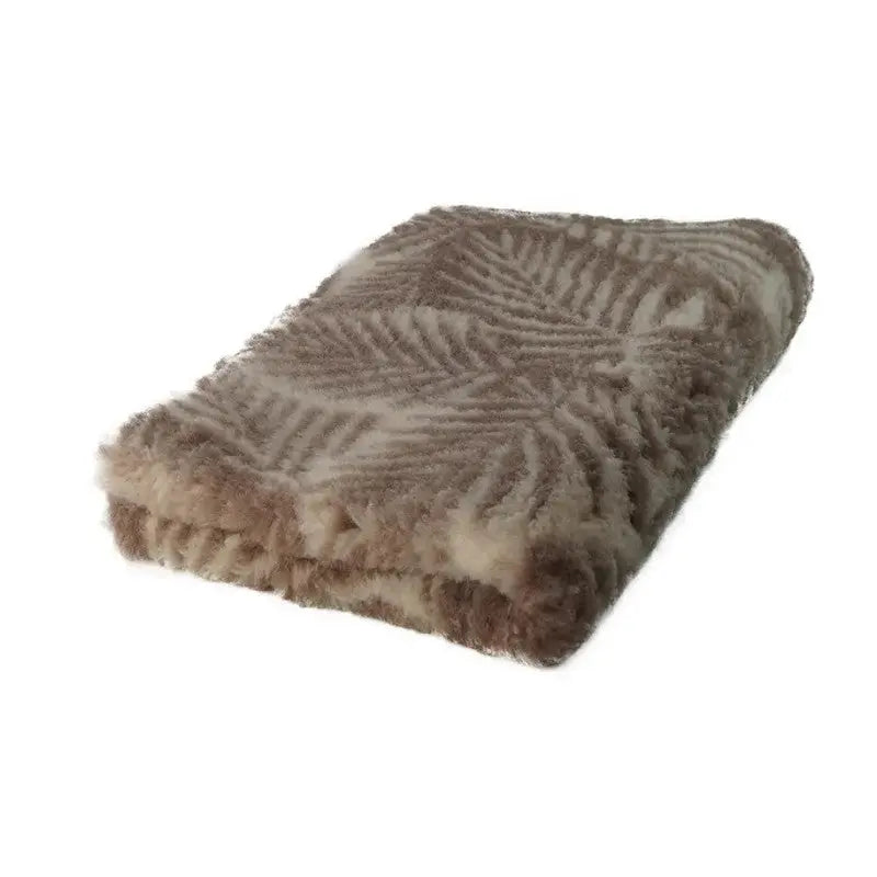 BUBA Legowisko antypoślizgowe DRY BED 28mm kremowy w liście A231 100x75