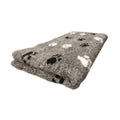 BUBA Legowisko antypoślizgowe DRY BED 28mm szary łapki biało czarne A265 75x50