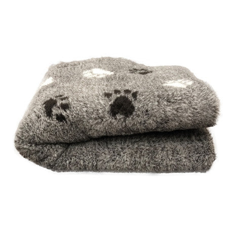 BUBA Legowisko antypoślizgowe DRY BED 28mm szary łapki biało czarne A265 75x50