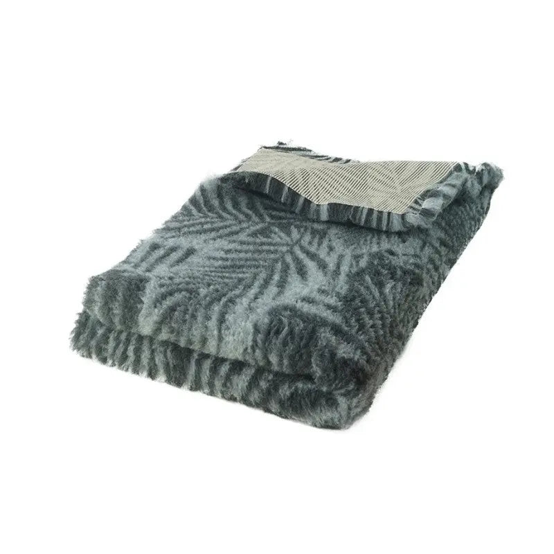 BUBA Legowisko antypoślizgowe DRY BED 28mm szary w liście A229 100x75cm