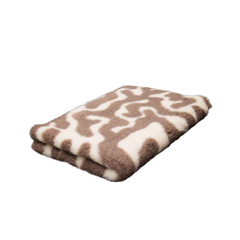 BUBA Legowisko antypoślizgowe DRY BED 28mm zawijasy kremowo - beżowy 100x75