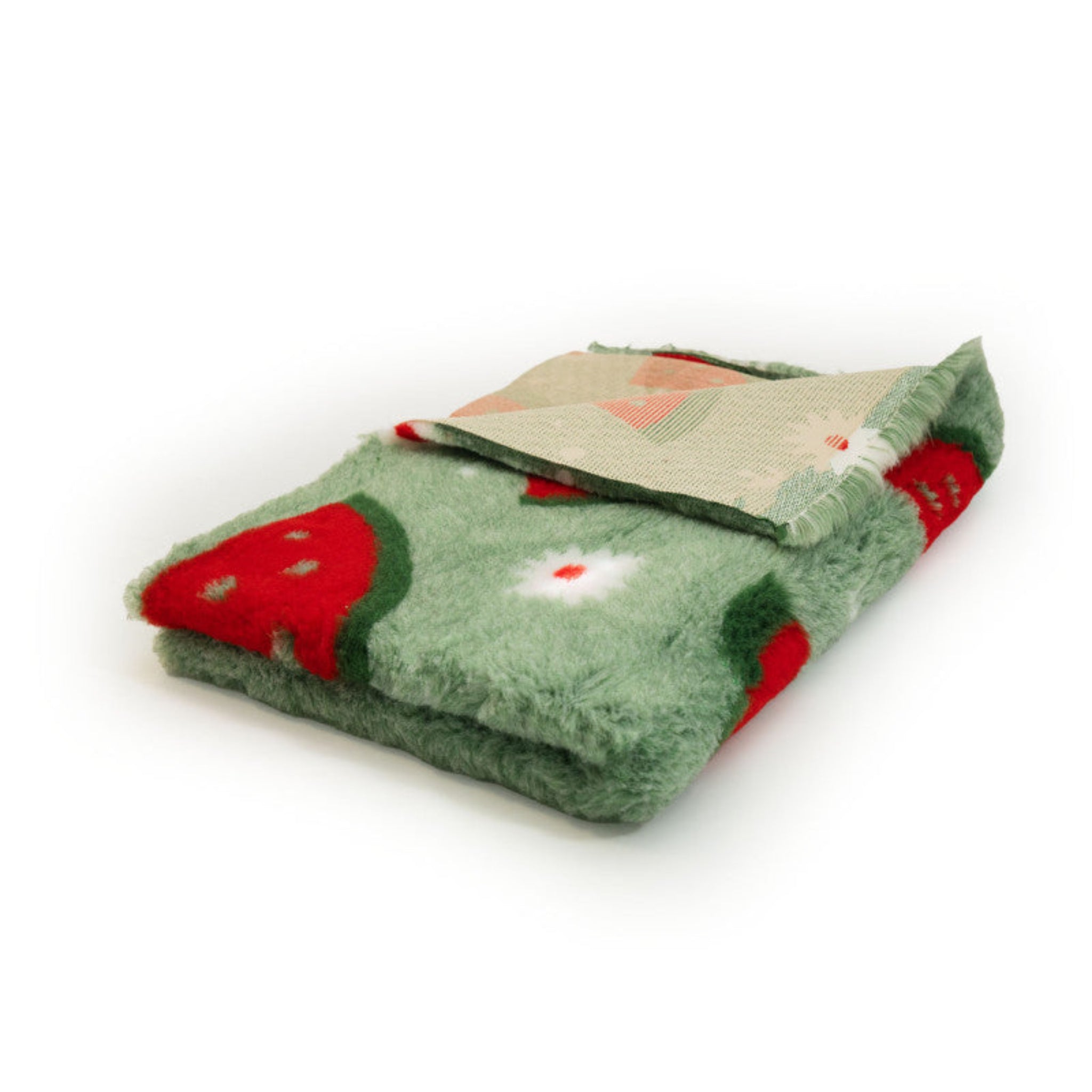 BUBA Legowisko DRY BED 28mm antypoślizgowe zielony w arbuzy 75x50