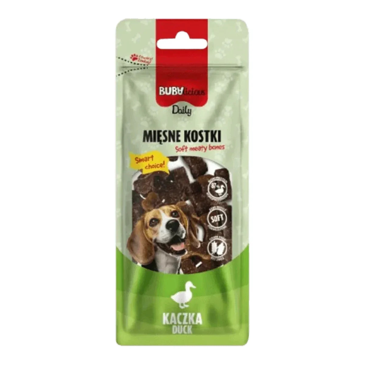 BUBAlicious miękkie kostki 60g KACZKA – packshot produktu na białym tle