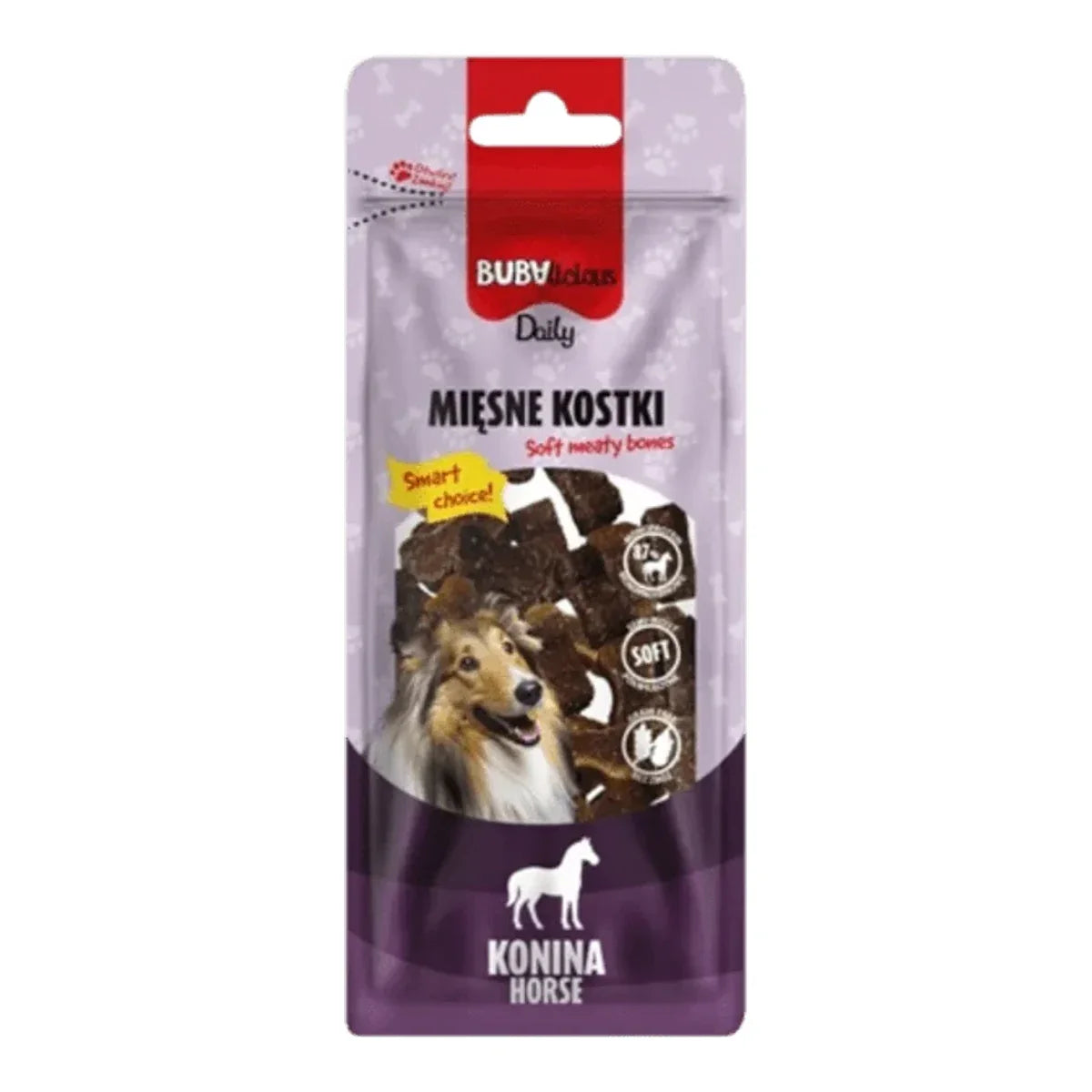 BUBAlicious miękkie kostki 60g KONINA – packshot produktu na białym tle
