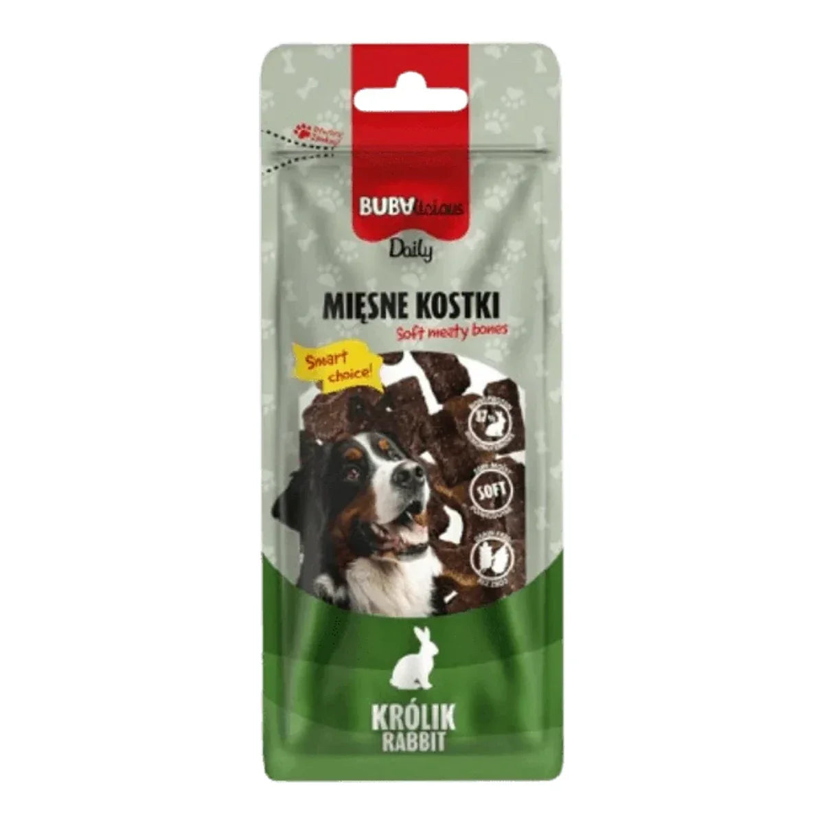 BUBAlicious miękkie kostki 60g KRÓLIK – packshot produktu na białym tle