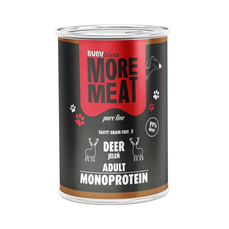 BUBAlicious More Meat mono karma dla psa Pure Line 400g JELEŃ BUBA