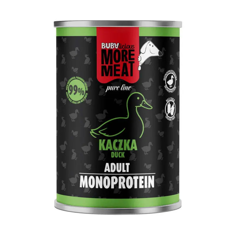 BUBAlicious More Meat mono karma dla psa Pure Line 400g KACZKA BUBA