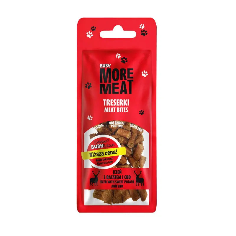 BUBAlicious More Meat treserki 50g jeleń z batatem i CBD BUBA