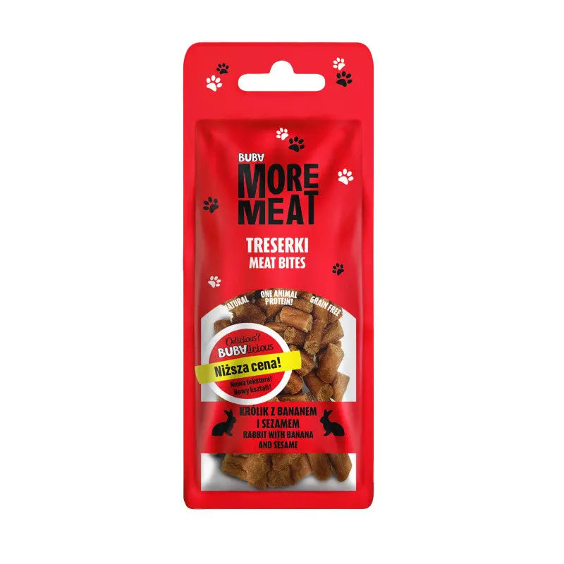 BUBAlicious More Meat treserki 50g królik z bananem i sezamem BUBA