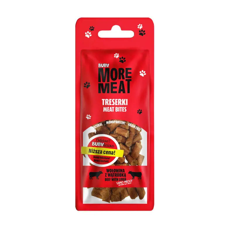 BUBAlicious More Meat treserki 50g wołowina z wątróbką BUBA