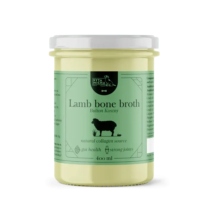Syta Micha Bulion z kości jagnięcych dla psa 400ml Syta Micha