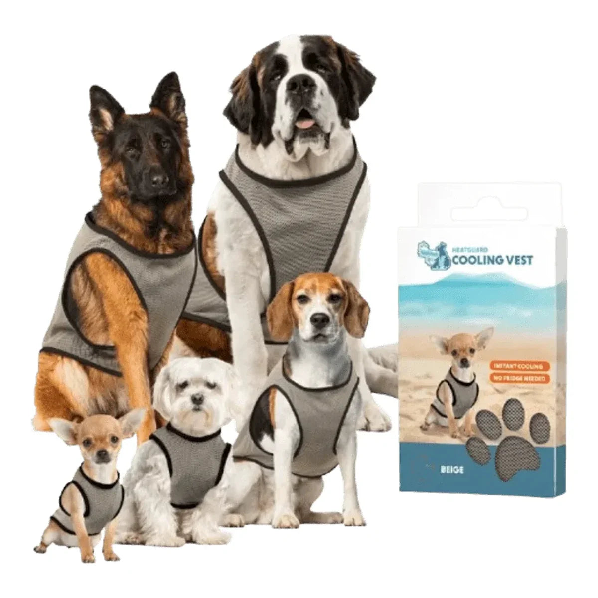 Coolpets Kamizelka chłodząca dla psa – packshot produktu na białym tle