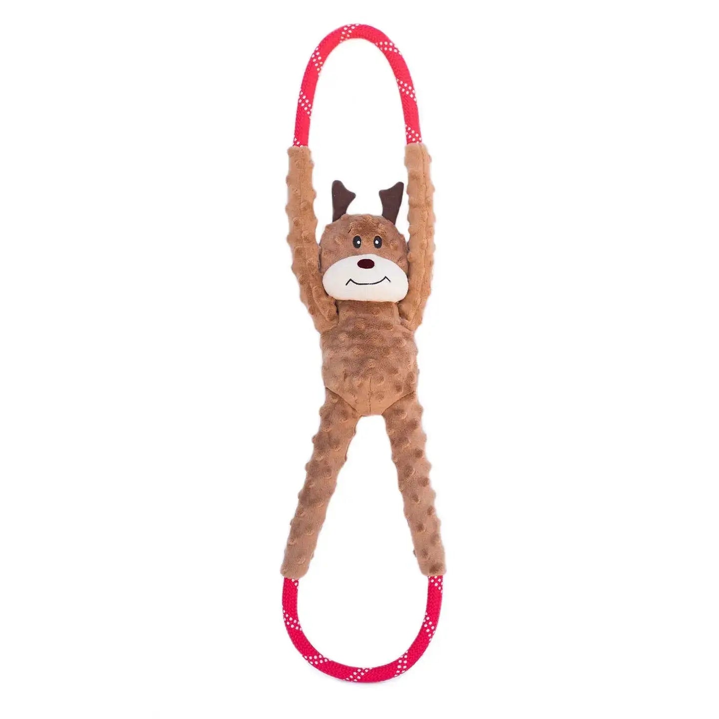 ZippyPaws Holiday Ropetugz® – Renifer – Świąteczna zabawka dla psa ZippyPaws