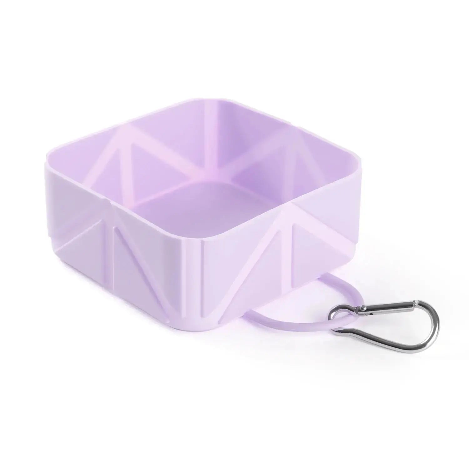 Pastel travel bowl for dogs, feeding bowl, collapsible travel bowl: Purple