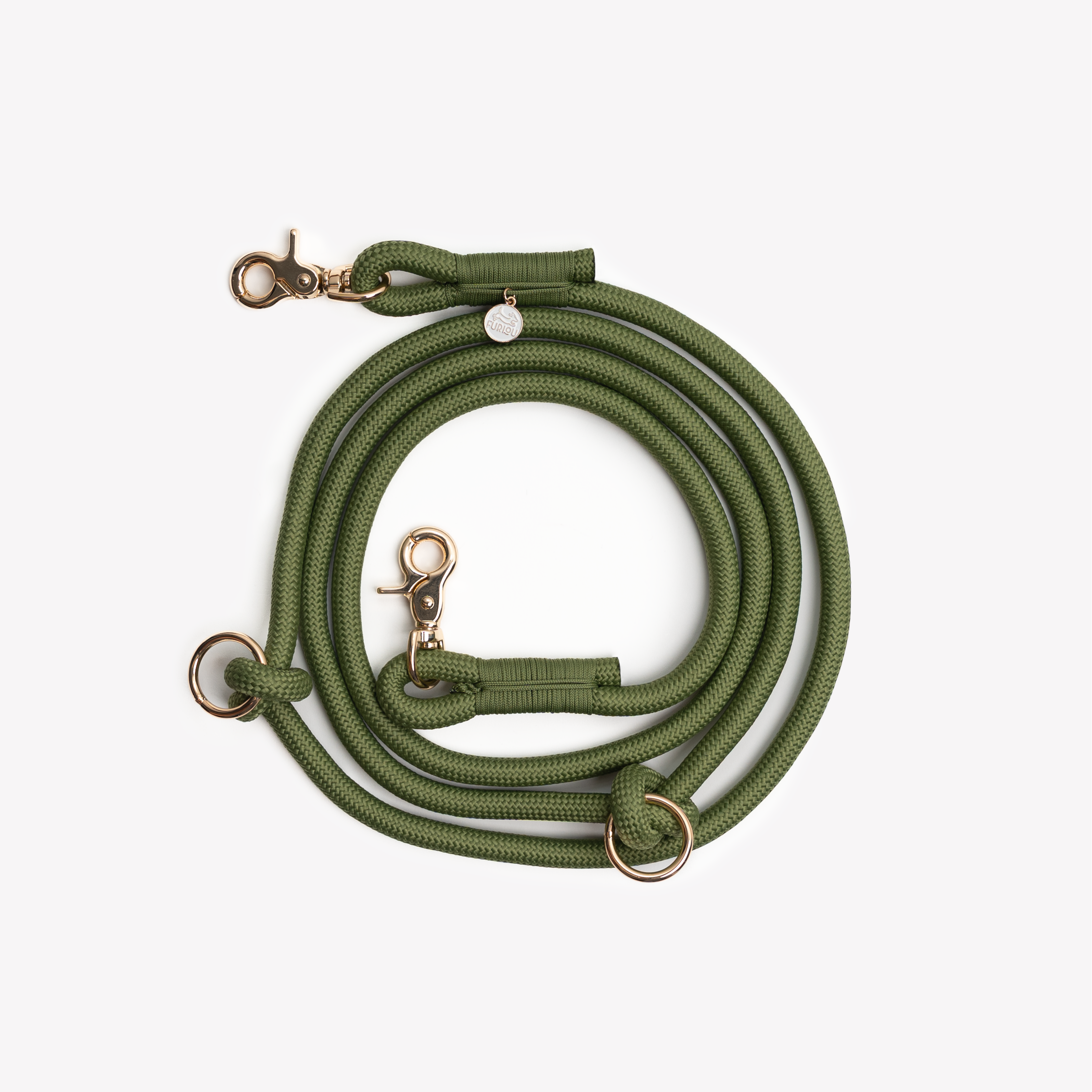 Smycz pleciona Hands Free dla psa – Green
