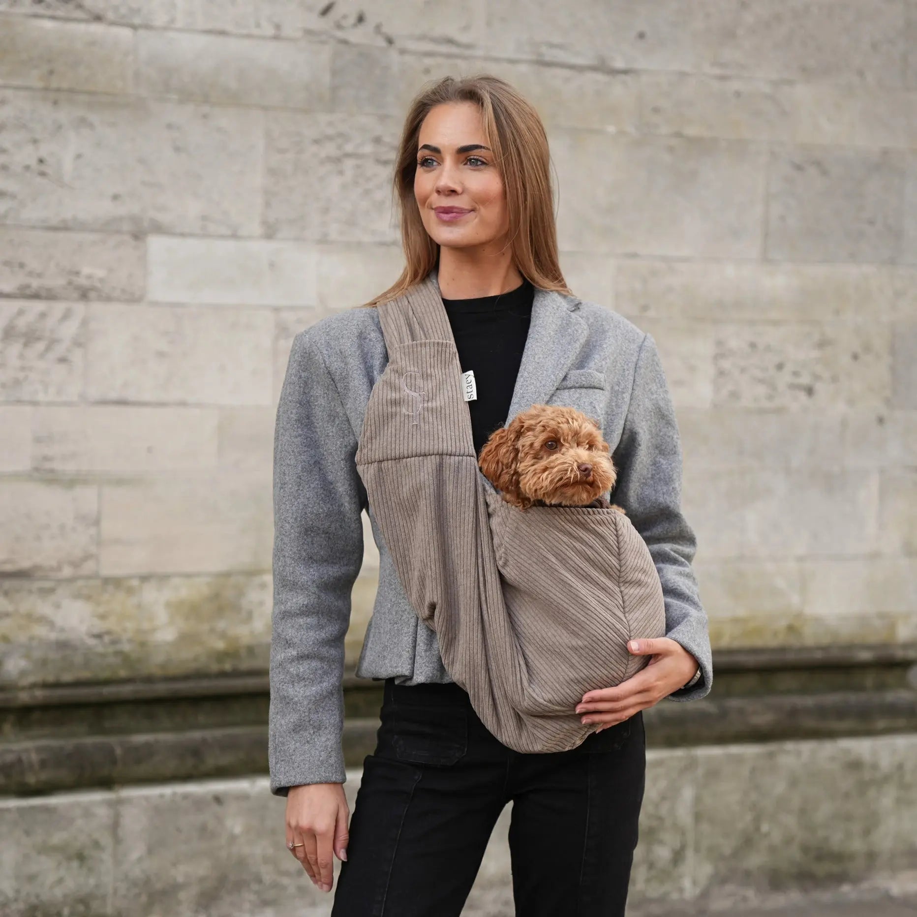 Ava Puppy Carrier | Corduroy – stylowa torba dla małych psów