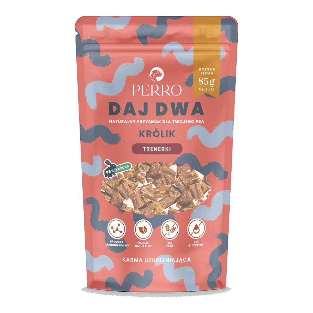 DAJ DWA Królik Trenerki 85g – packshot produktu na białym tle