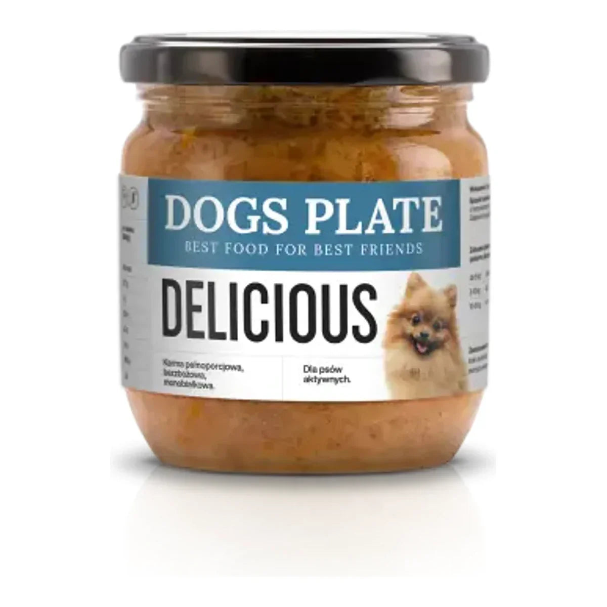 Dogs Plate Delicious 360g – packshot produktu na białym tle