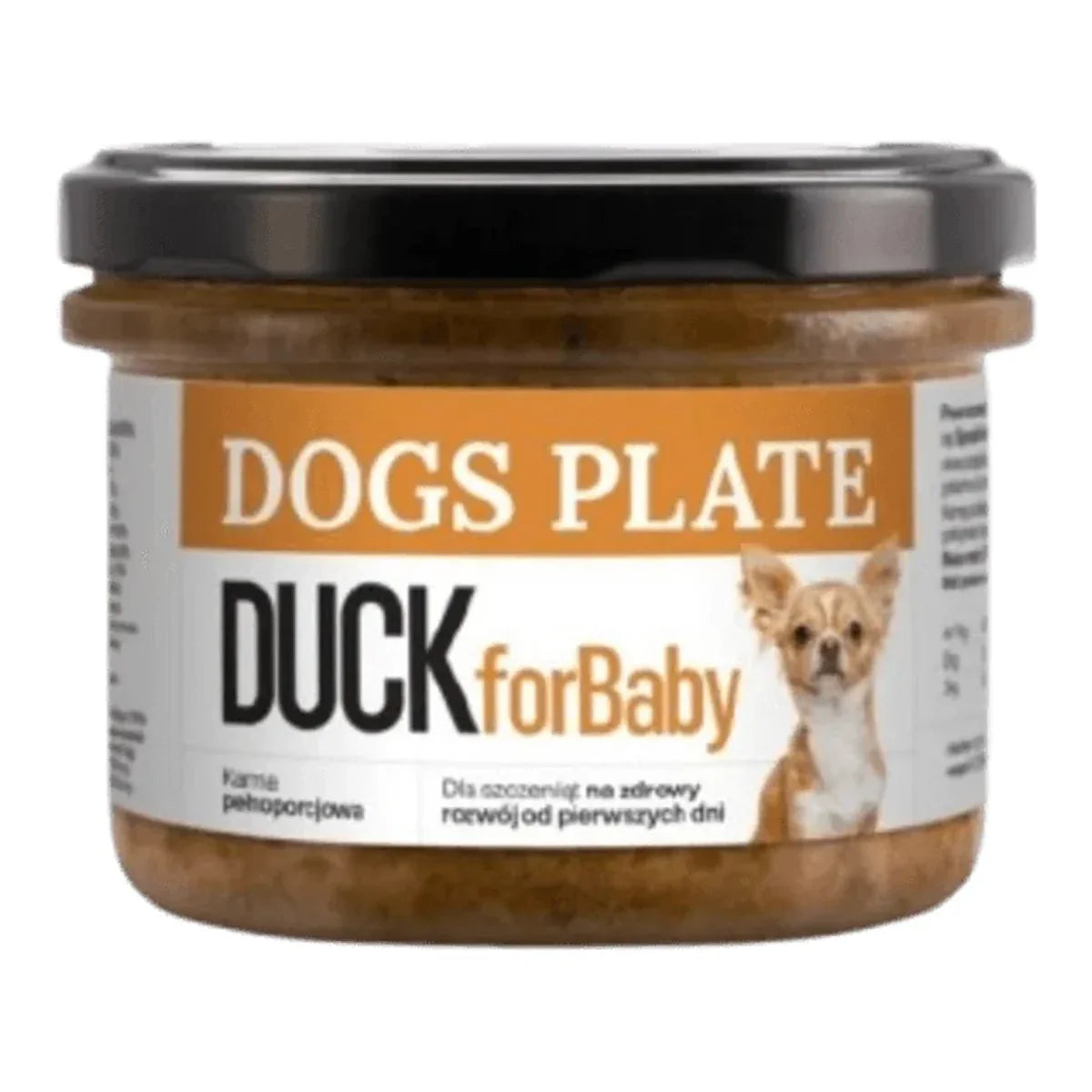 Dogs Plate for Baby Duck 180g – packshot produktu na białym tle