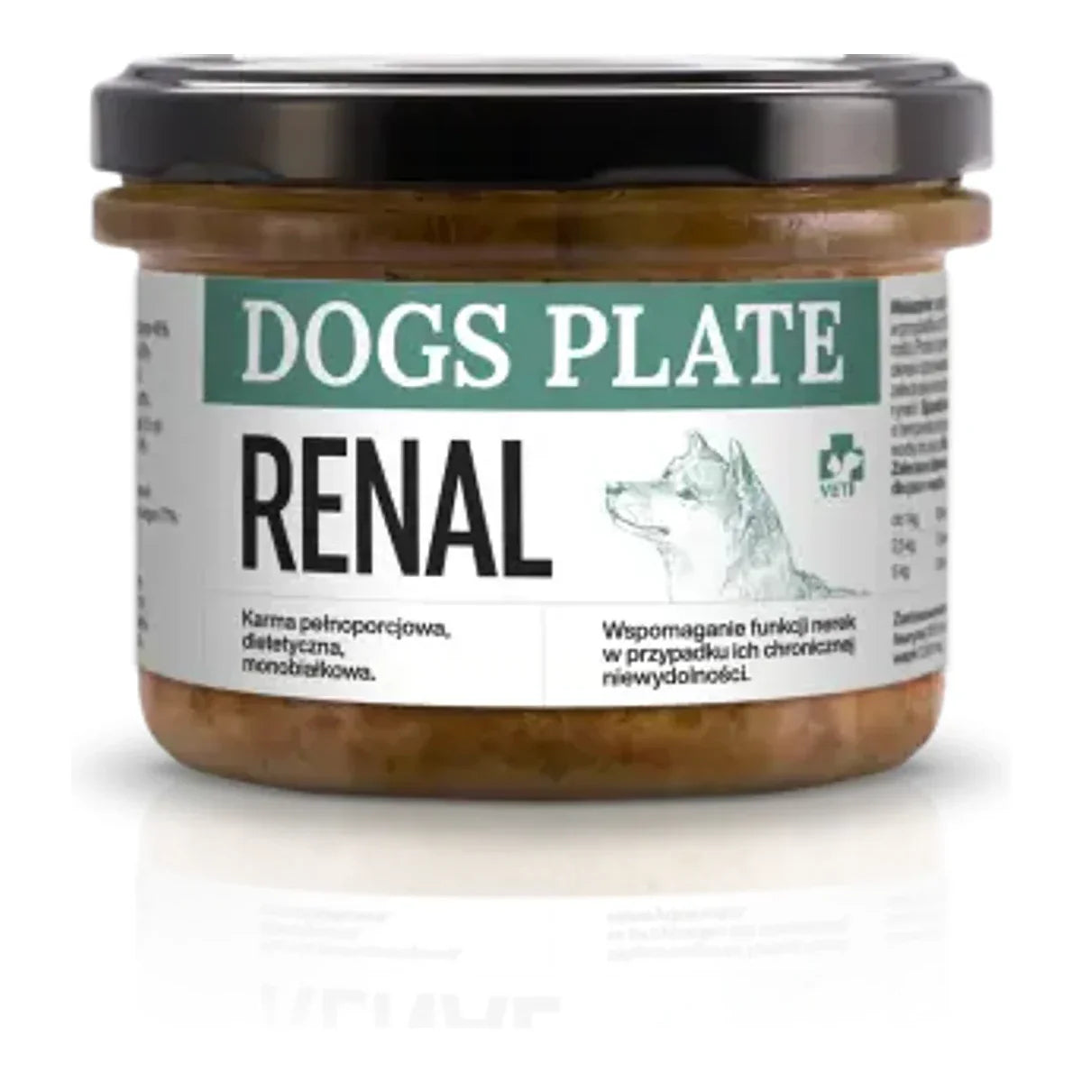 Dogs Plate Vet Renal z jagnięciną 180g – packshot produktu na białym tle