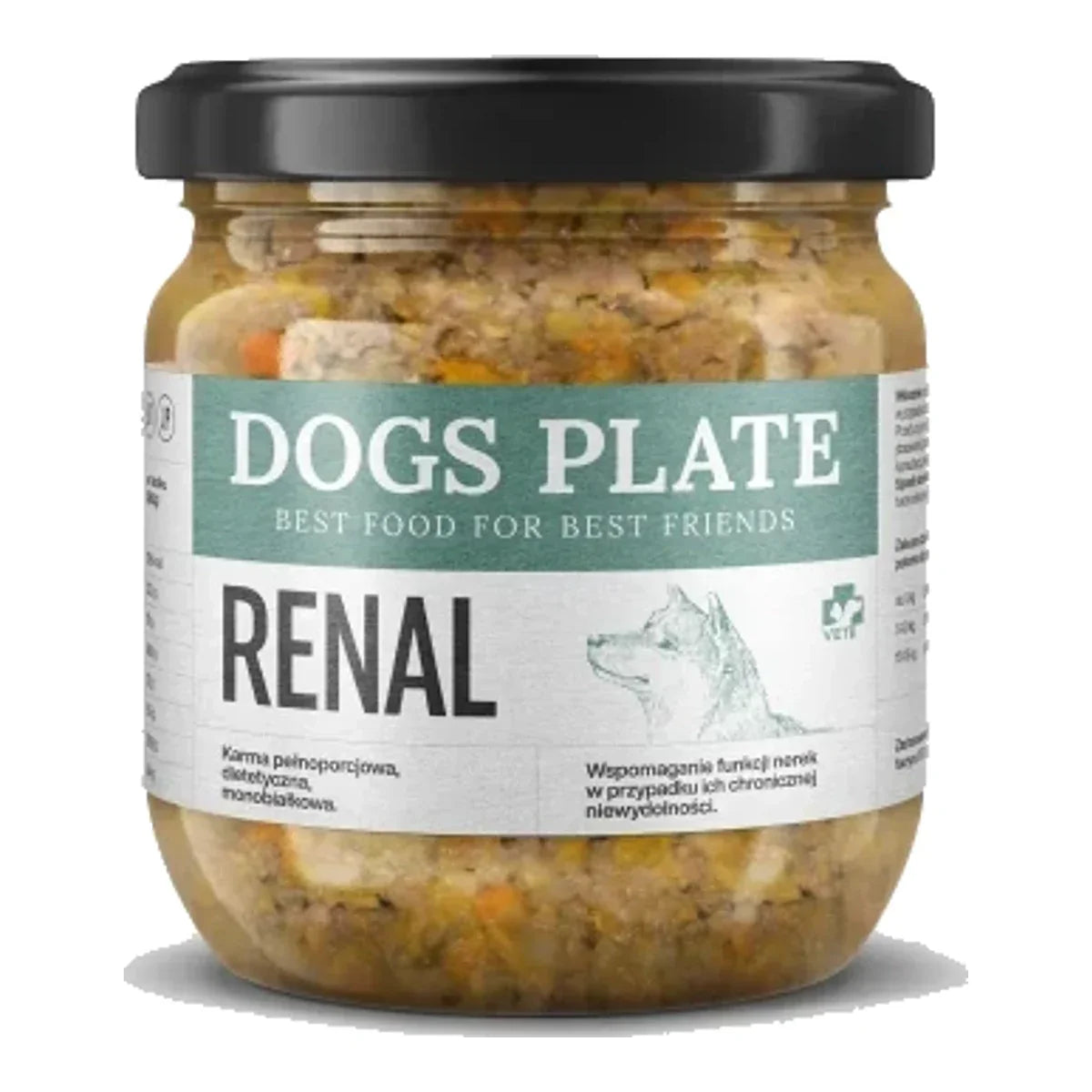 Dogs Plate Vet Renal z jagnięciną 360g – packshot produktu na białym tle