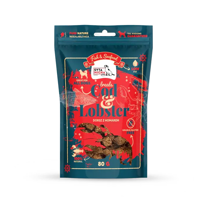 Syta Micha Fish & Seafood Przysmaki z homarem dla psa 80g Syta Micha