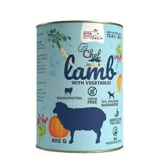 Karma mokra dla psa Jagnięcina z warzywami JUNIOR 400g Syta Micha