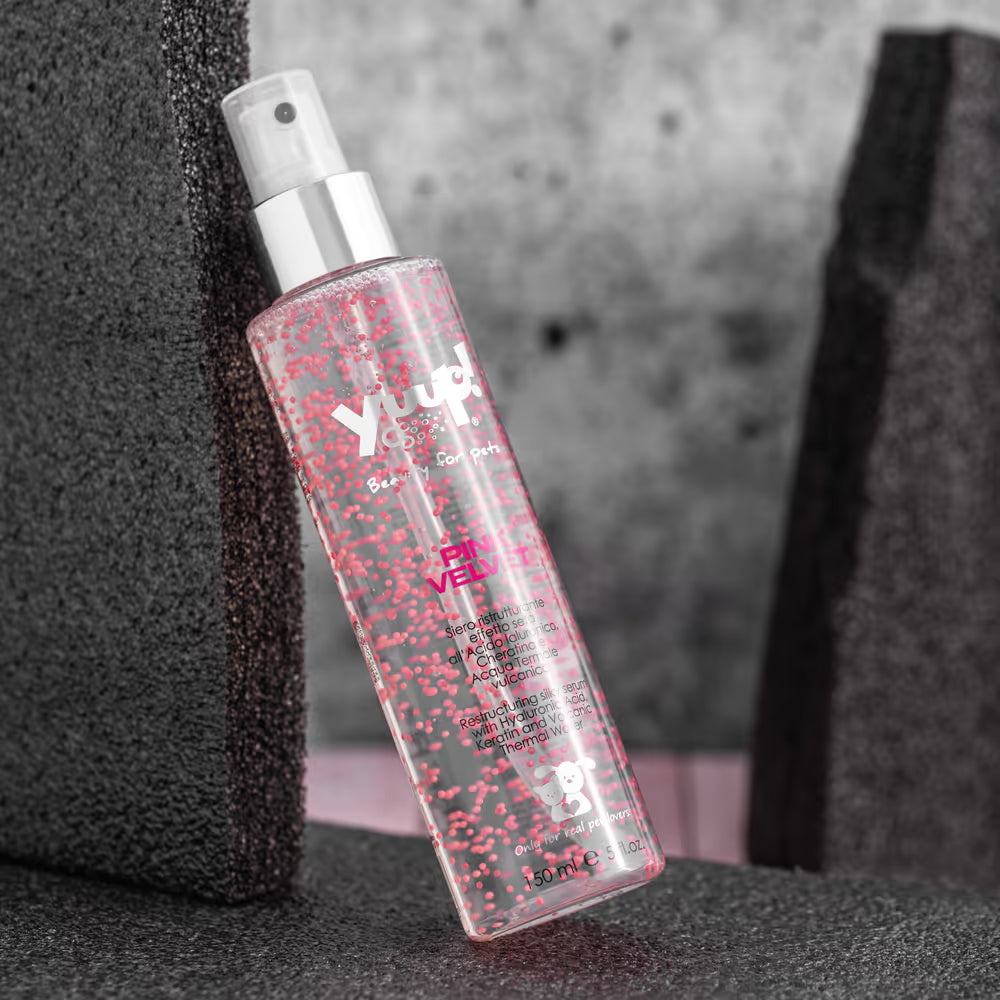 Yuup! Pink Velvet 150ml - odżywcze i nawilżające serum w sprayu, z keratyną i kwasem hialuronowym Yuup!