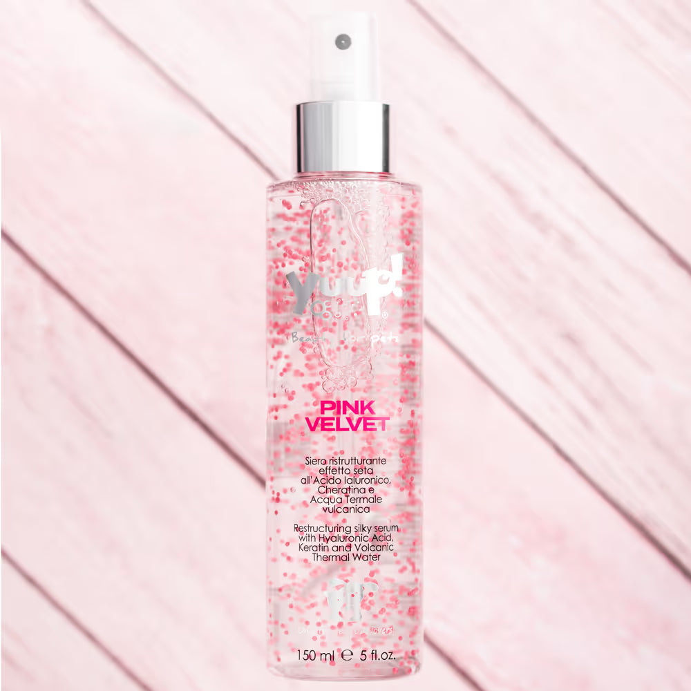 Yuup! Pink Velvet 150ml - odżywcze i nawilżające serum w sprayu, z keratyną i kwasem hialuronowym Yuup!