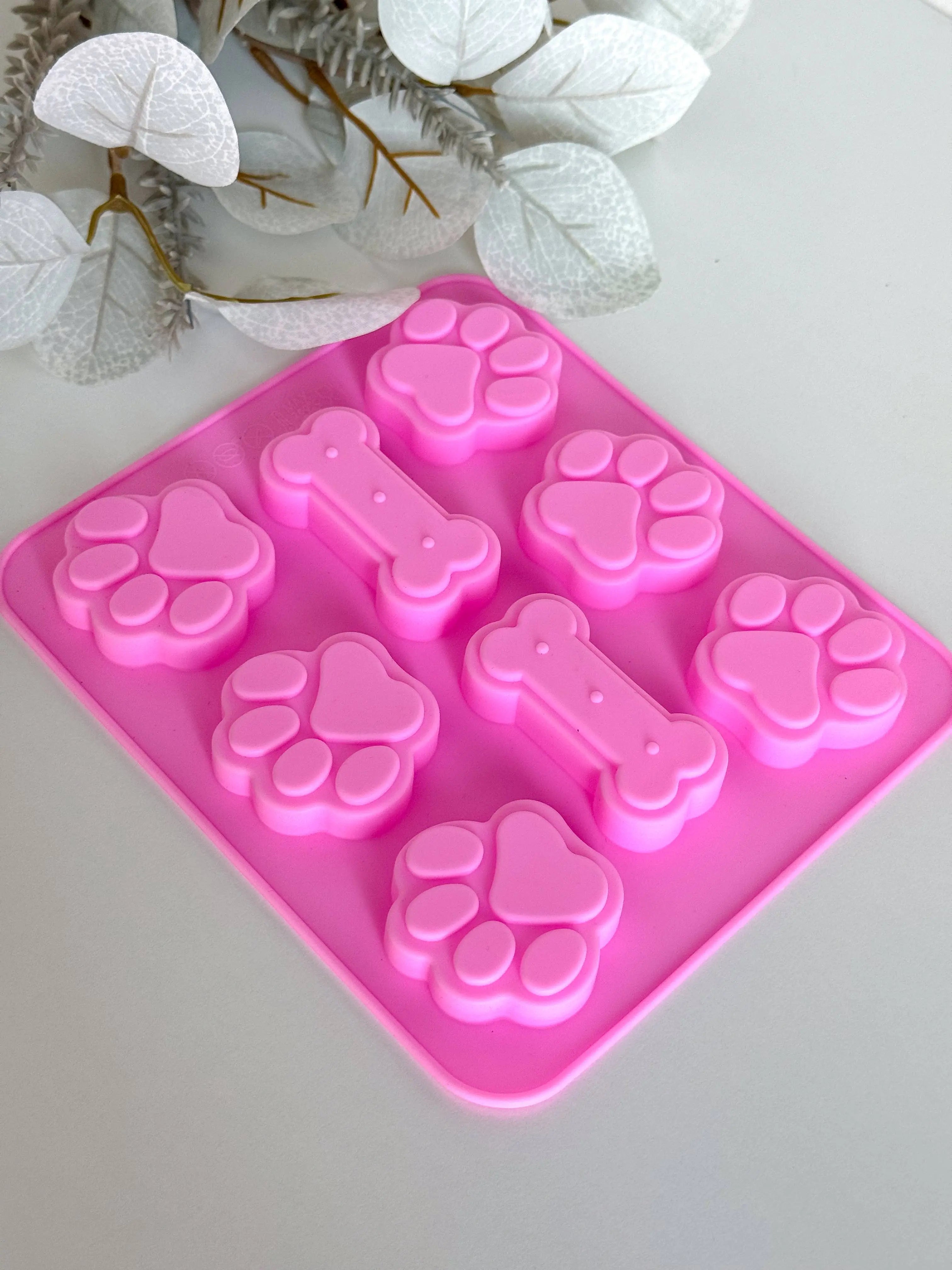 Paw & Bone Ice Cube Tray – silikonowa foremka do lodu : Pink