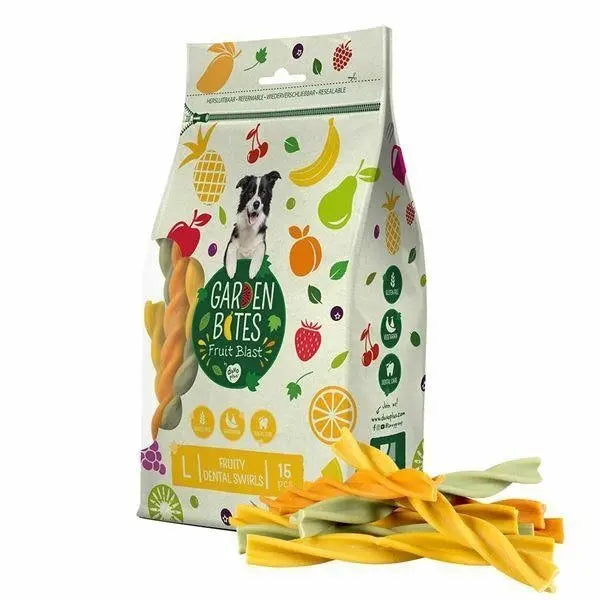 GARDEN BITES Fruity Dental Swirls L 15 szt 270g