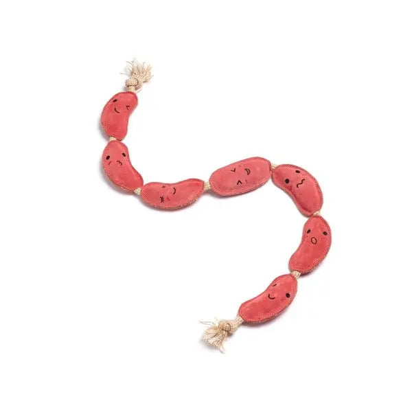 GREEN & WILD'S The Sizzle Sisters (kiełbaski) zabawka ekologiczna dla psa