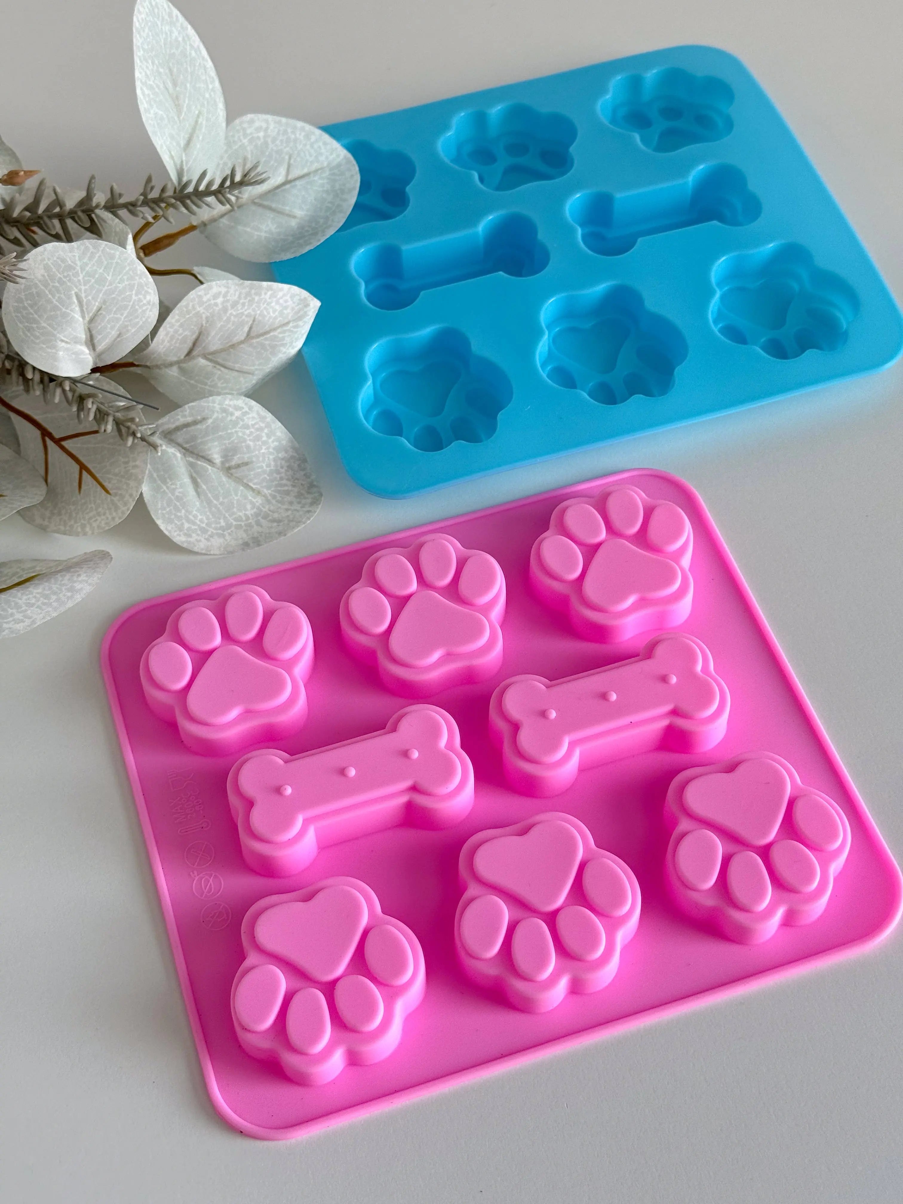 Paw & Bone Ice Cube Tray – silikonowa foremka do lodu : Pink