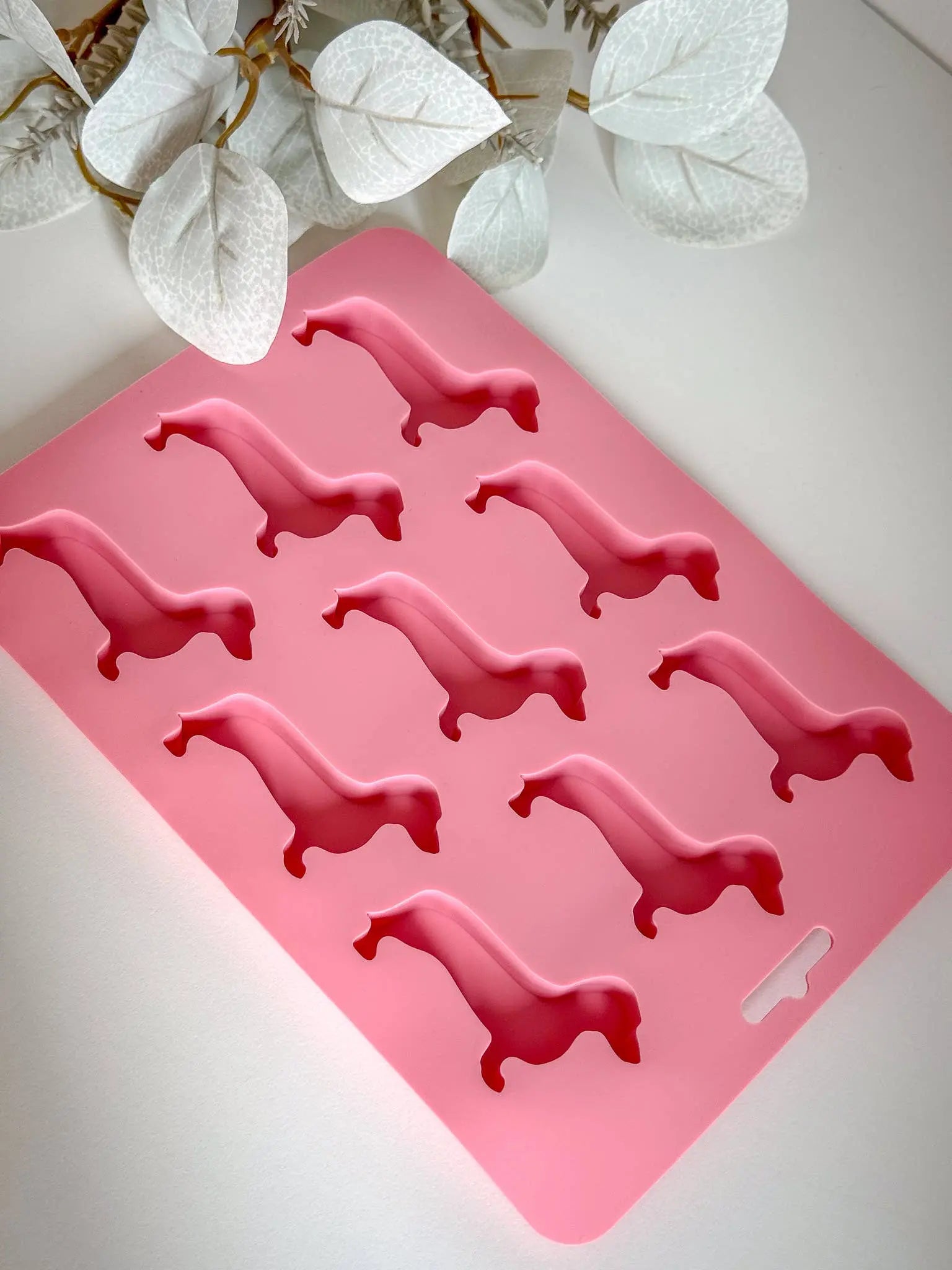 Dachshund Ice Cube Tray – silikonowa foremka do lodu: Orange
