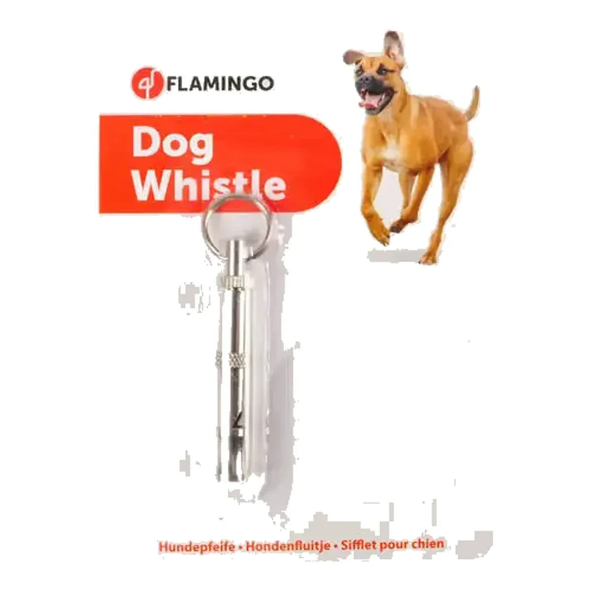 Flamingo Freki Dog Whistle - gwizdek na psa, z regulowaną wysokością dźwięku – packshot produktu na białym tle