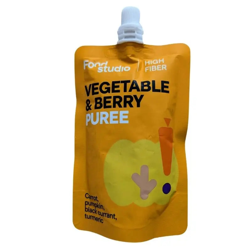 Food Studio Chefs - PUREE 150ml - Z marchewką, dynią, czarną porzeczką i kurkumą Food Studio