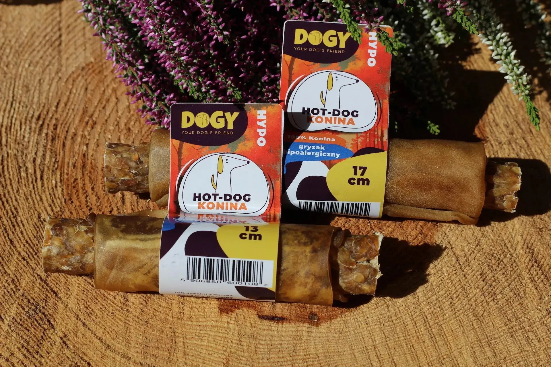 DOGY HYPO - Hot-Dog z Koniny 17cm 1szt DOGY