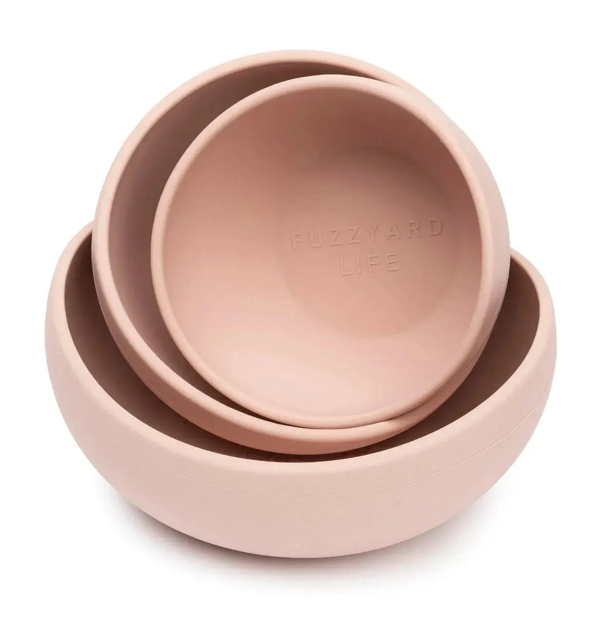 FuzzYard Life Silicone Bowl - Soft Blush M FuzzYard