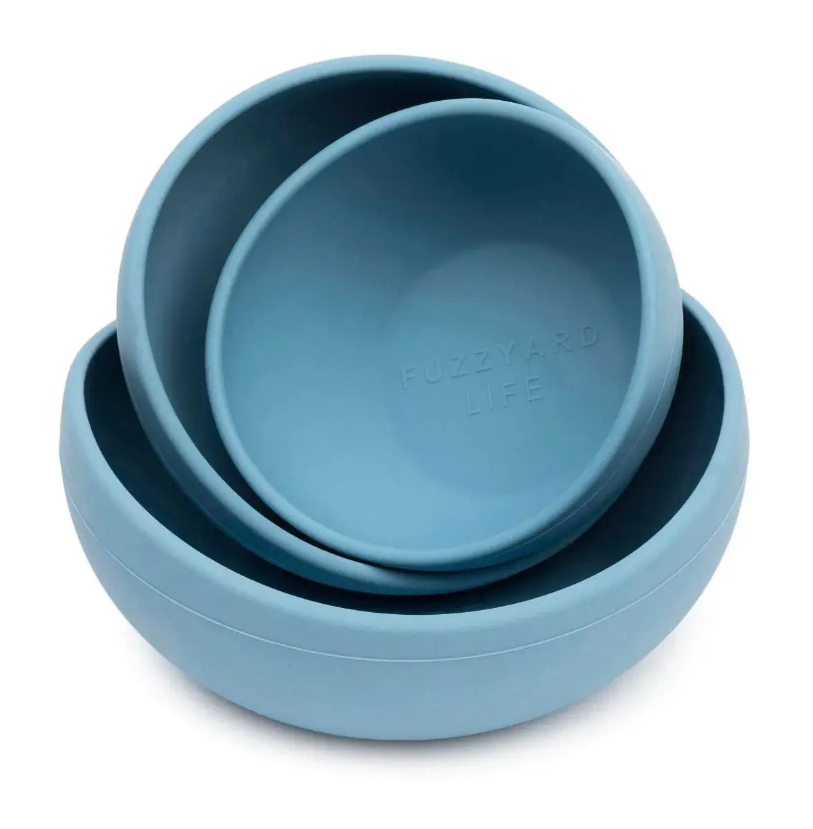 FuzzYard Life Silicone Bowl - French Blue S FuzzYard