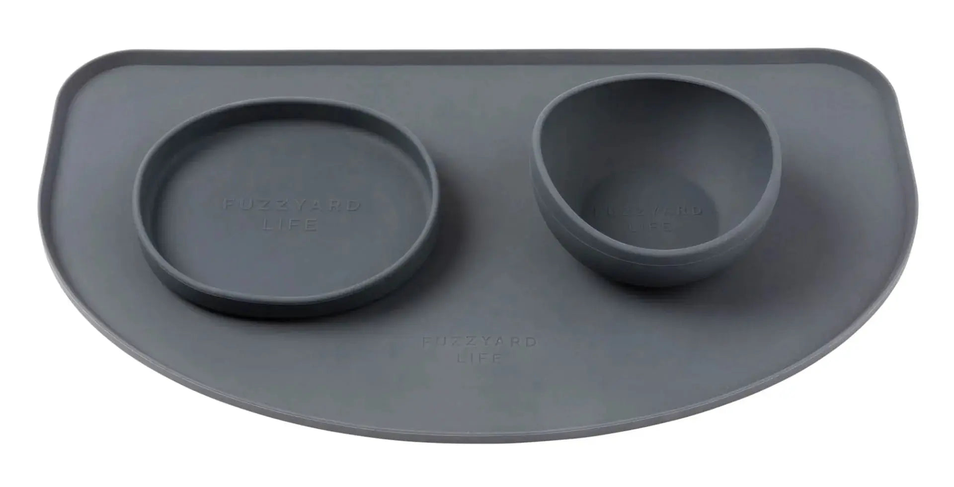 FuzzYard Life Silicone Feeding Mat - Slate Grey FuzzYard