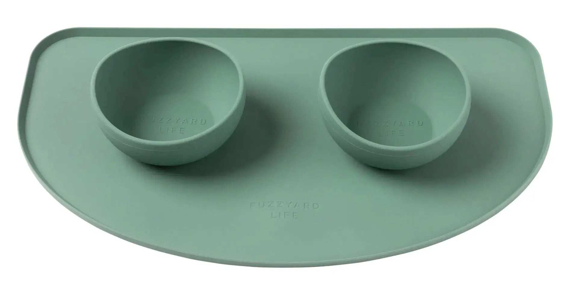 FuzzYard Life Silicone Feeding Mat - Myrtle Green FuzzYard