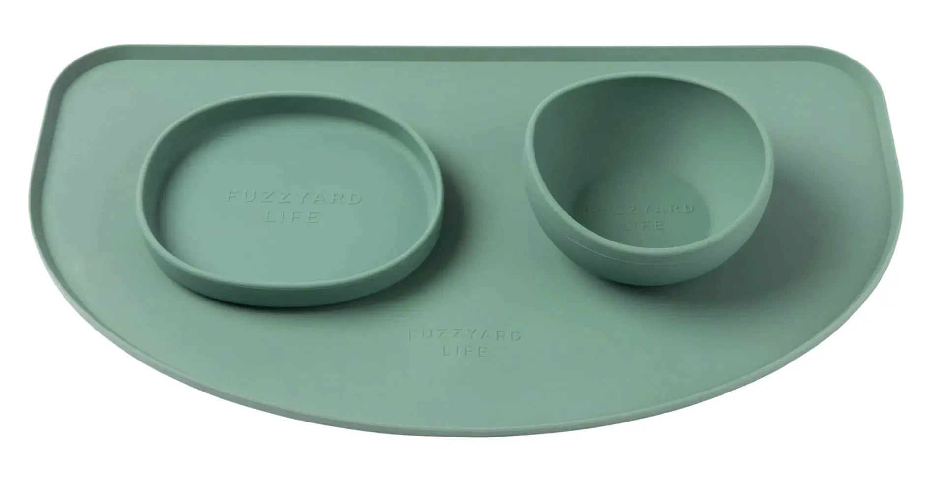 FuzzYard Life Silicone Feeding Mat - Myrtle Green FuzzYard