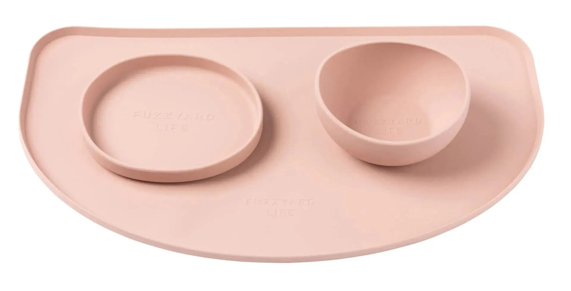 FuzzYard Life Silicone Feeding Mat - Soft Blush FuzzYard