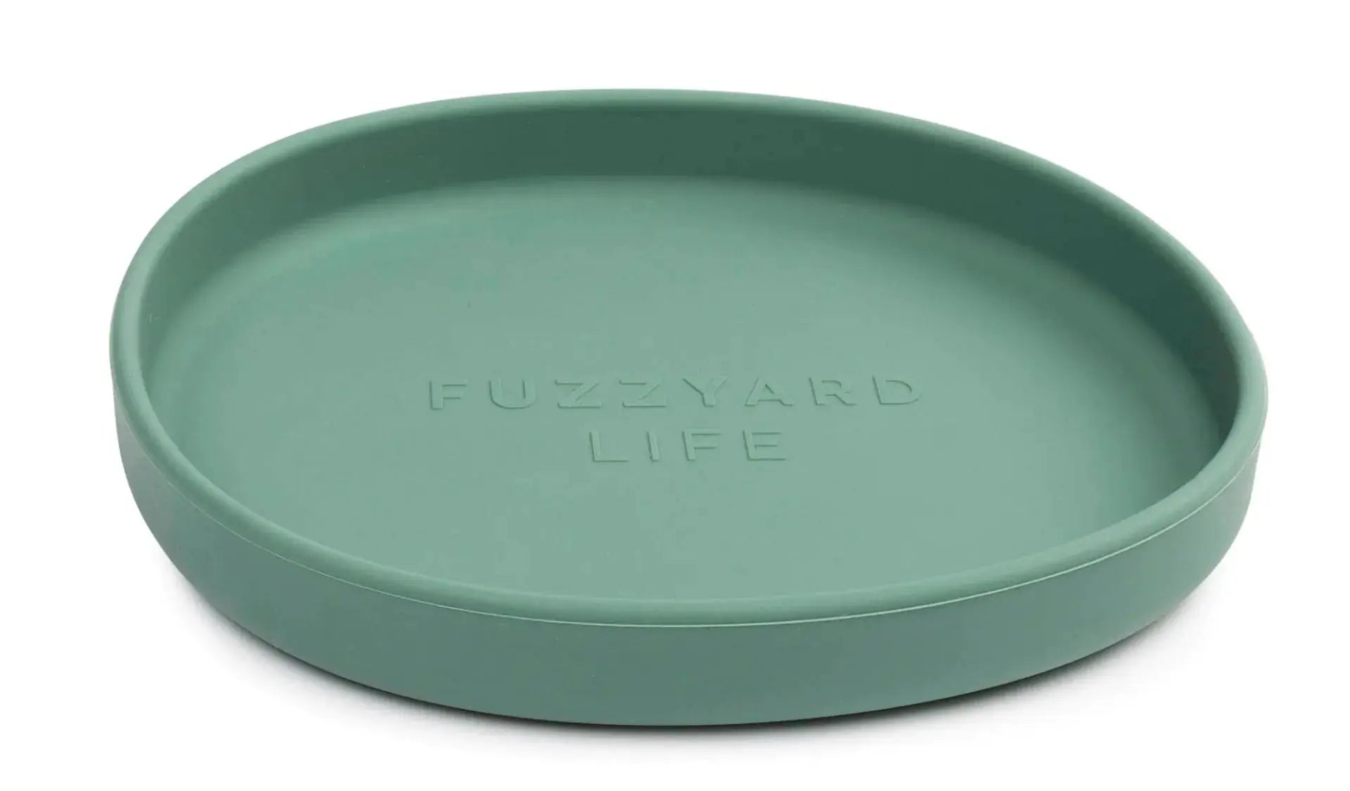 FuzzYard Life Silicone Cat Dish - Myrtle Green FuzzYard