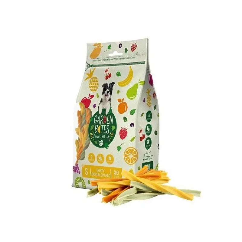 Garden Bites - Fruity Dental Swirls - rozmiar S, 30 szt. - świderki