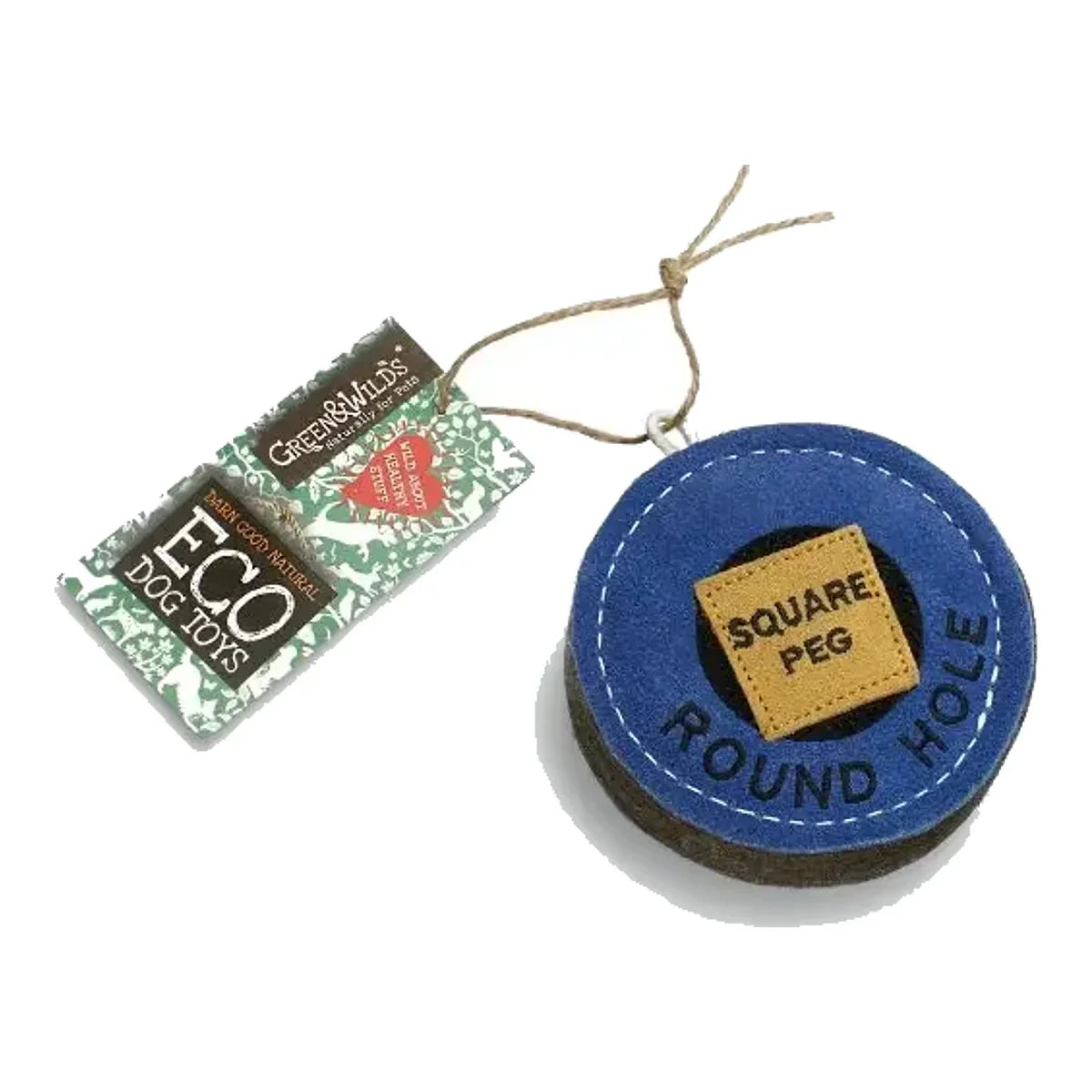 GREEN & WILD'S Square Peg - Round Hole zabawka ekologiczna – packshot produktu na białym tle