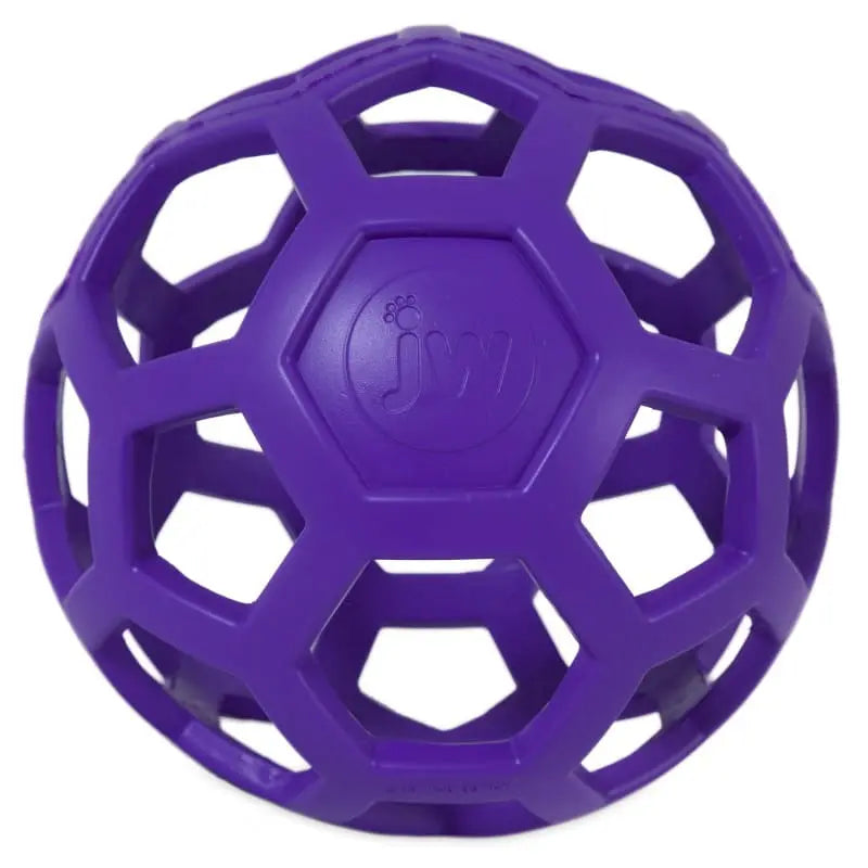 JW PET Ażurowa piłka dla średniego psa HOL-EE ROLLER MEDIUM 11,5cm FIOLETOWA
