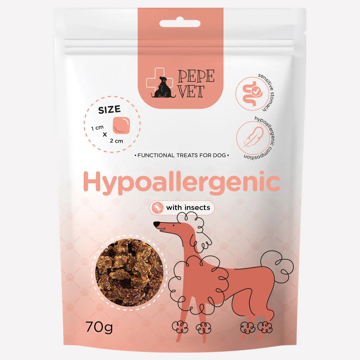 Przysmak PEPE VET Hypoallergenic Insect 70g PEPE VET